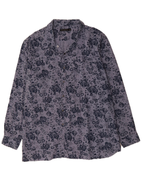 Camicia da uomo French Connection 2XL Cotone floreale blu