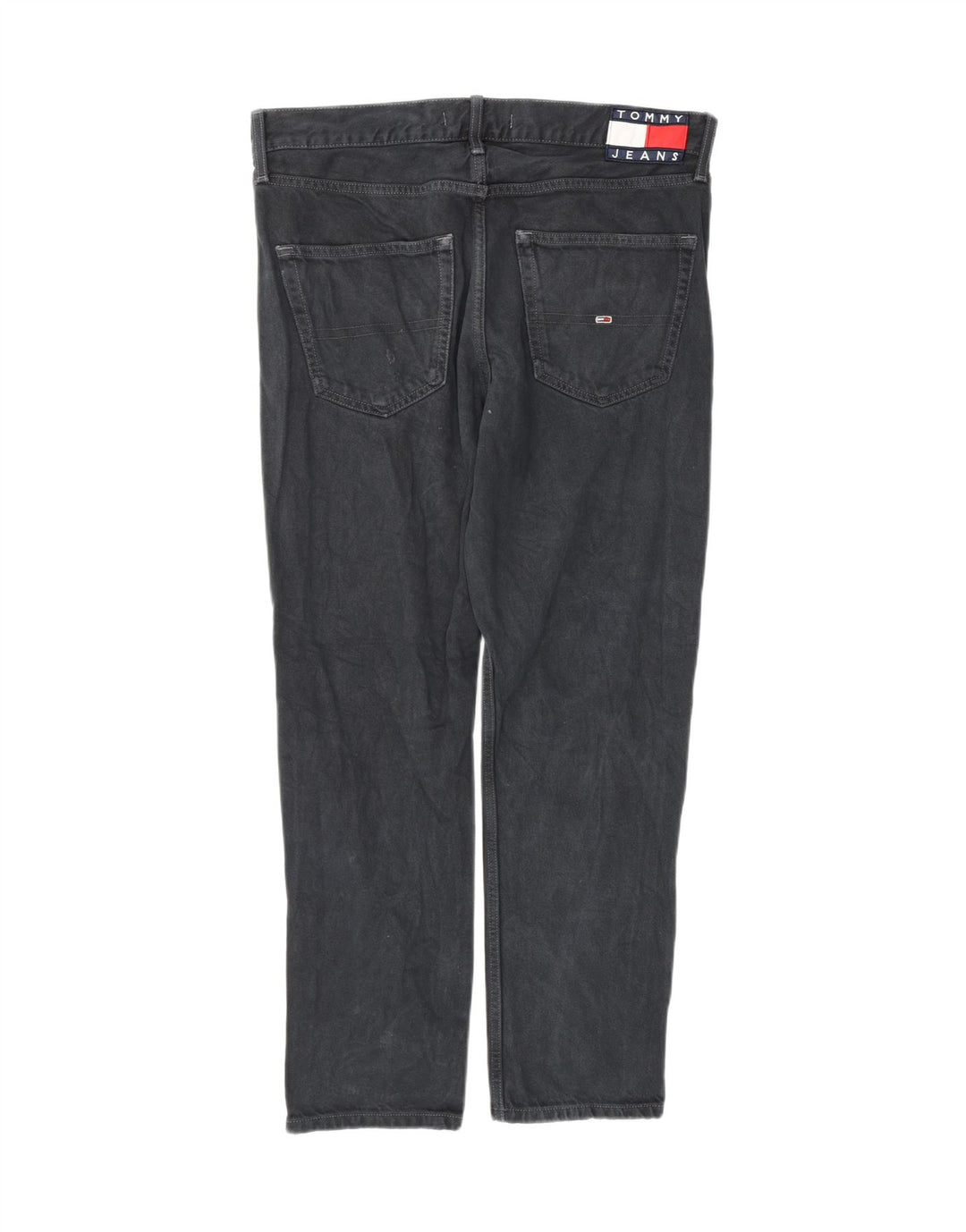 Jeans affusolati regolari da uomo Tommy Hilfiger W32 L30 cotone nero