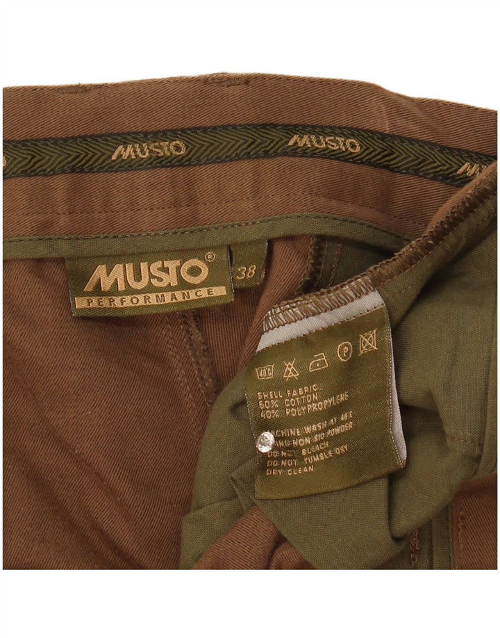 Bermuda da uomo Musto W38 XL in cotone marrone