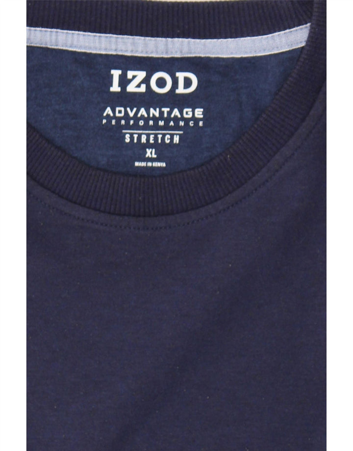 IZOD Mens Sweatshirt Jumper XL Navy Blue Polyester Vintage Izod and Second-Hand Izod from Messina Hembry 