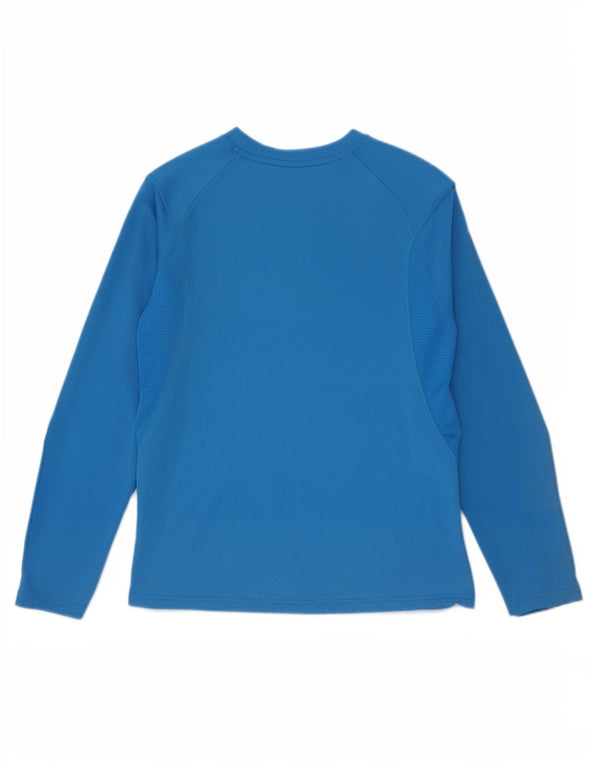 Adidas Maglia da corsa da donna a manica lunga UK 14 Sport in poliestere blu medio