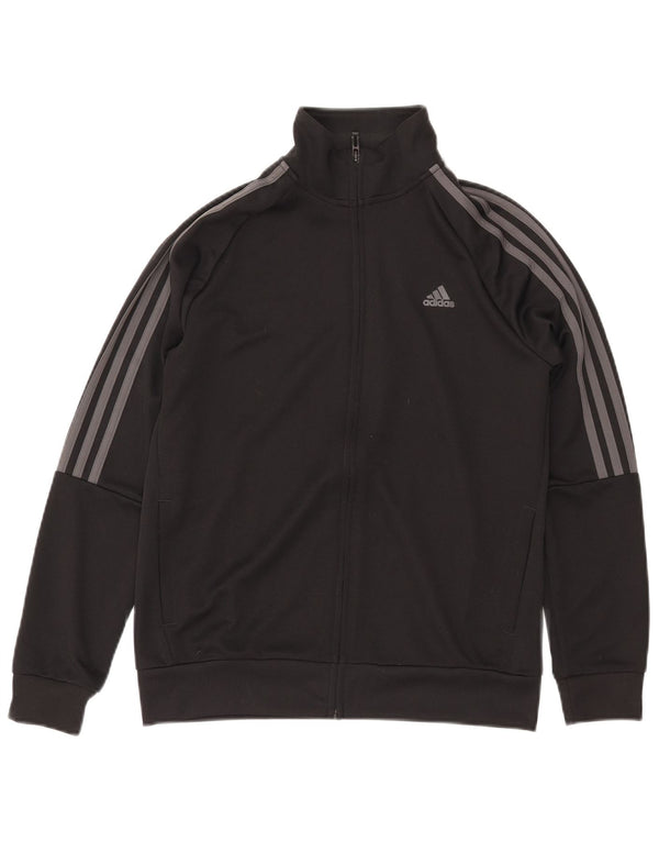 Giacca da tuta ADIDAS Primegreen da ragazzo 13-14 anni in poliestere nero