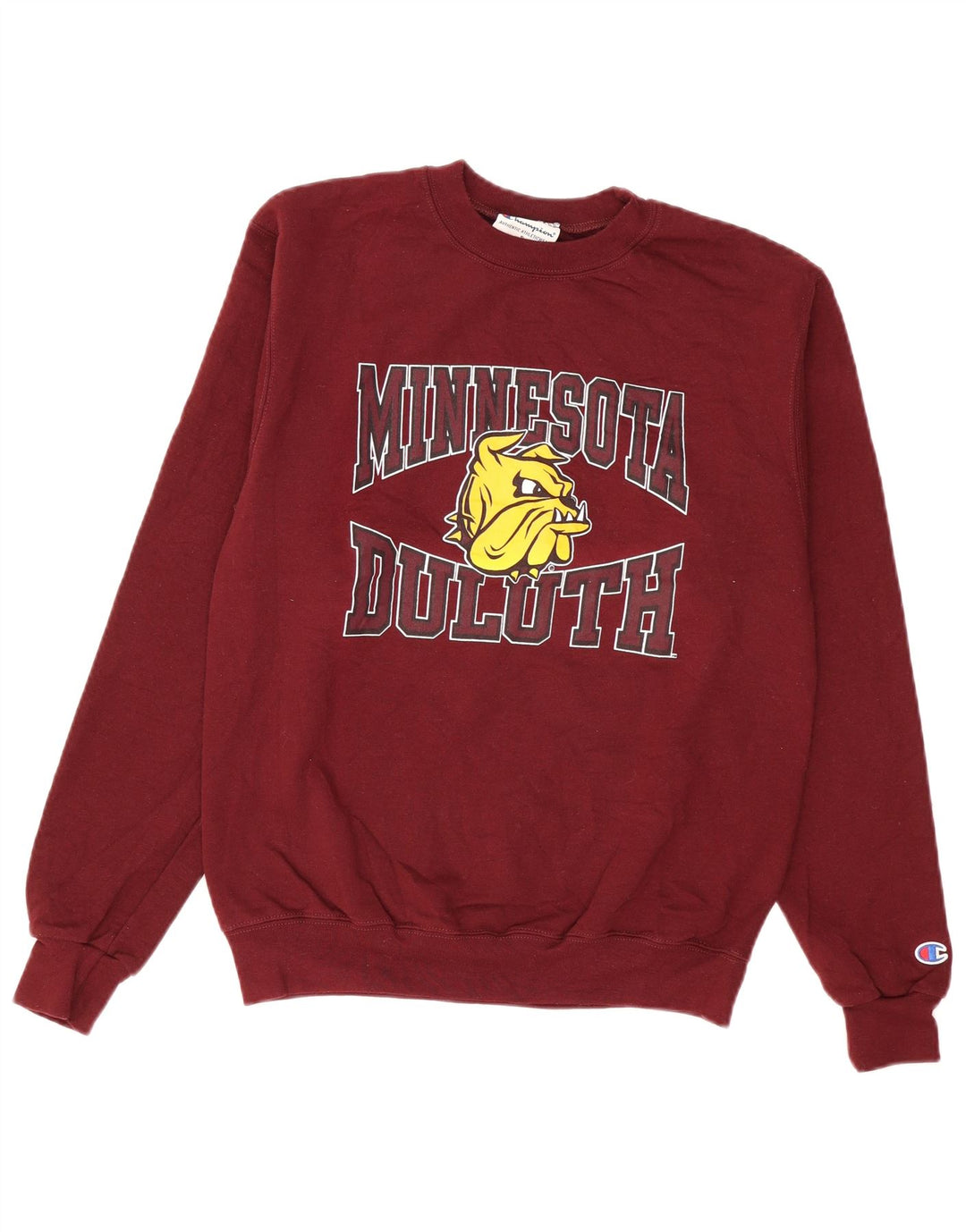 Felpa grafica Champion da uomo Minnesota Duluth, piccola bordeaux