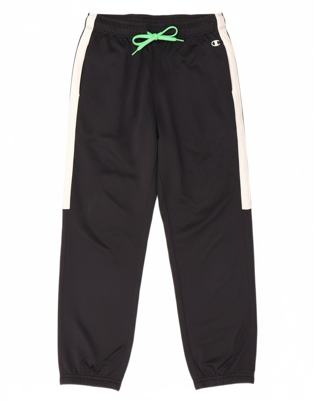 CHAMPION Boys Climalite Tracksuit Trousers Joggers 7-8 Years Small  Black