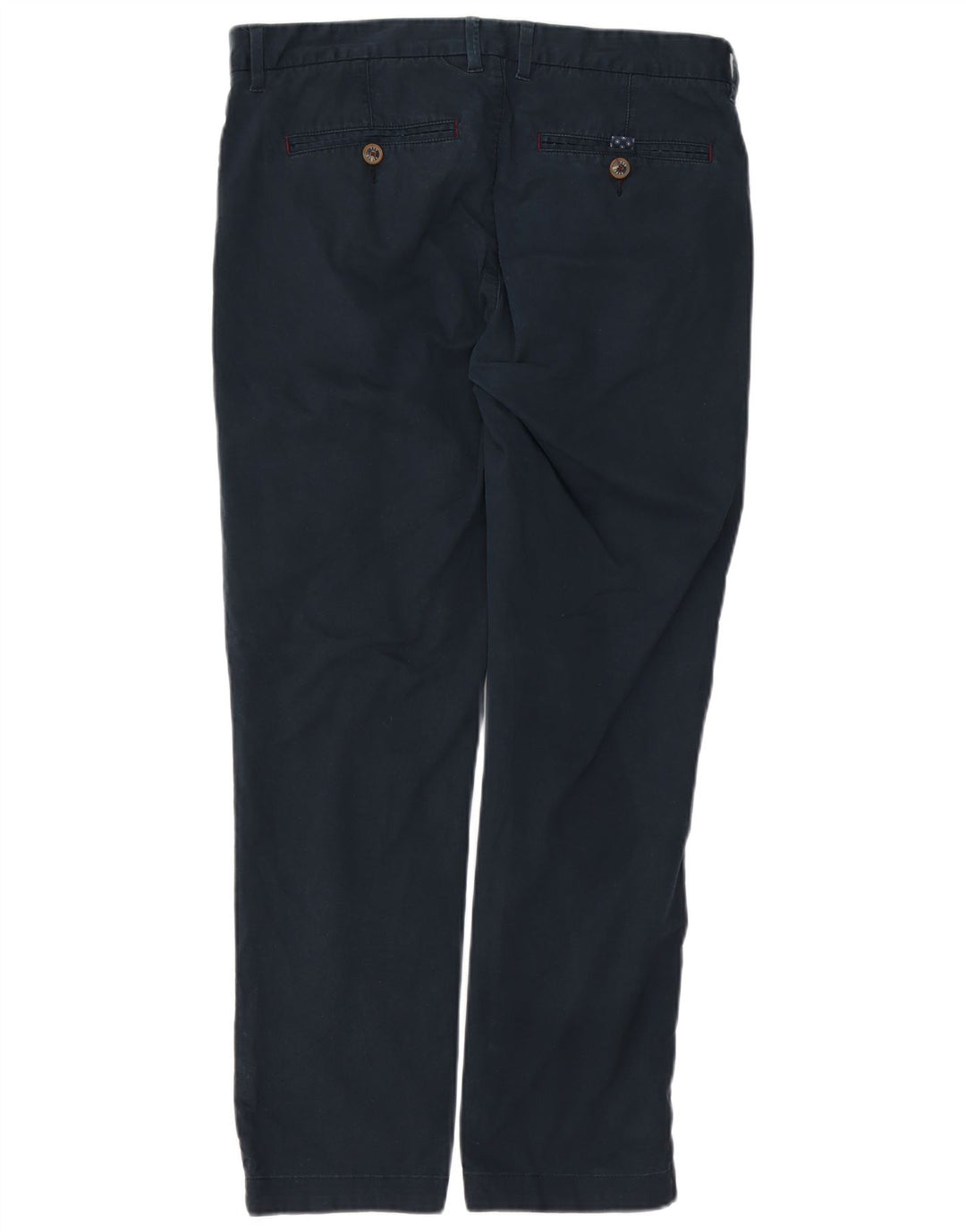 Pantaloni da abito dritti da uomo TED BAKER W34 L30 in cotone blu navy
