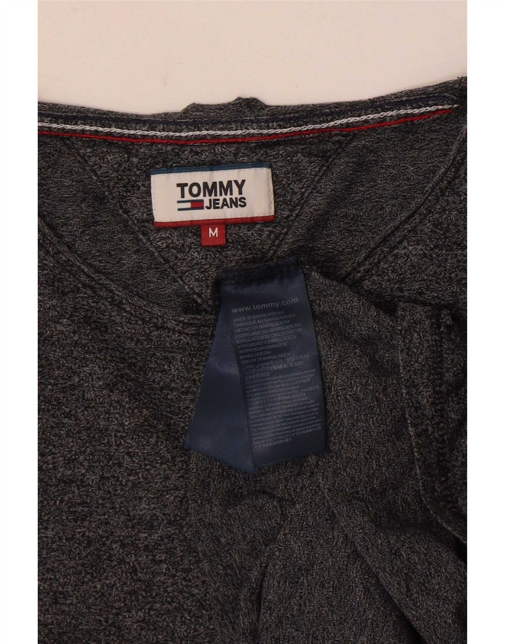 T-shirt da donna Tommy Hilfiger Top UK 14 cotone grigio medio