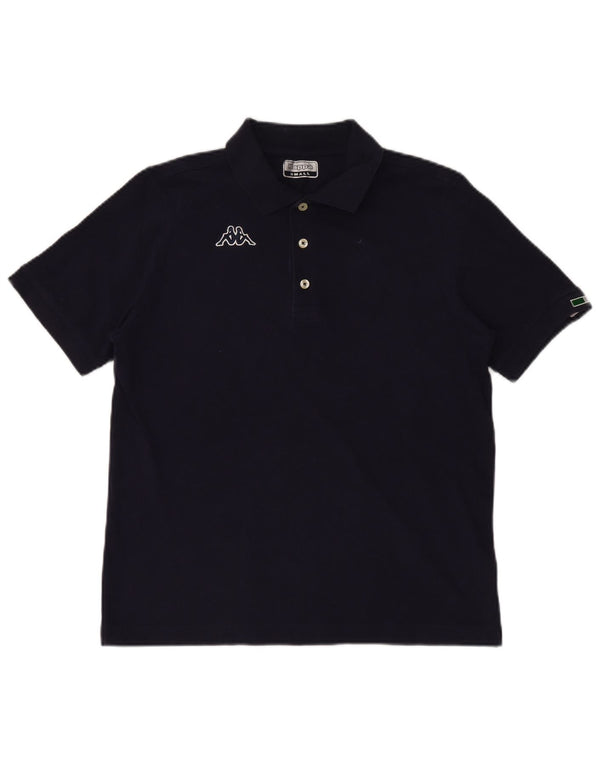 Polo Kappa Uomo Small Blu Navy in cotone