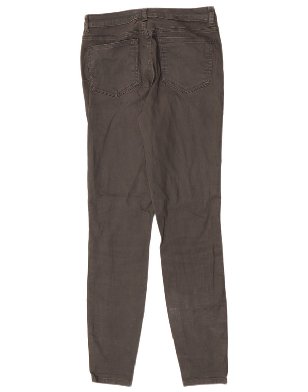 MINT VELVET Womens Skinny Casual Trousers UK 12 Medium W28 L29 Khaki Cotton