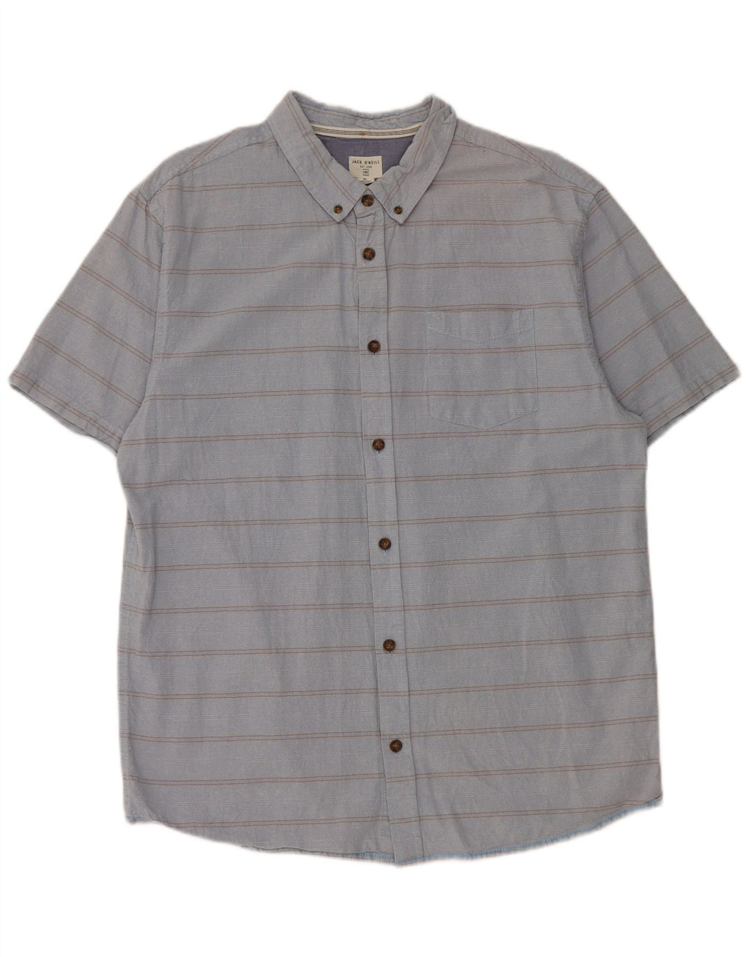 Camicia a maniche corte da uomo O'Neill XL a righe blu