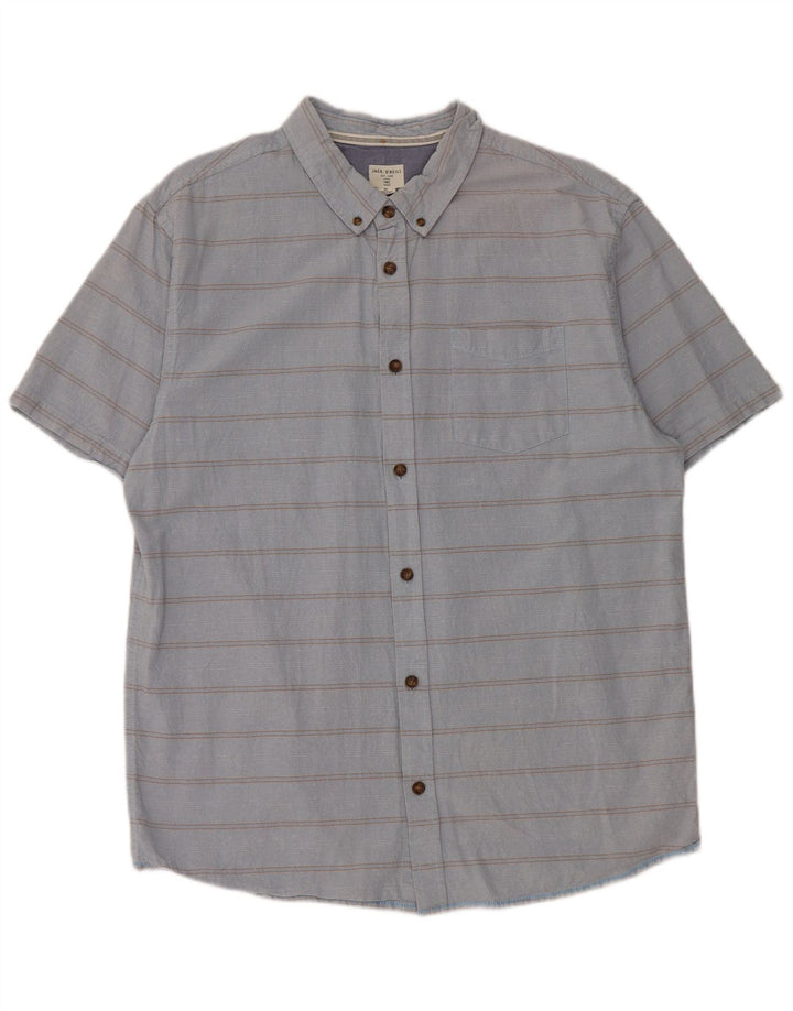 Camicia a maniche corte da uomo O'Neill XL a righe blu