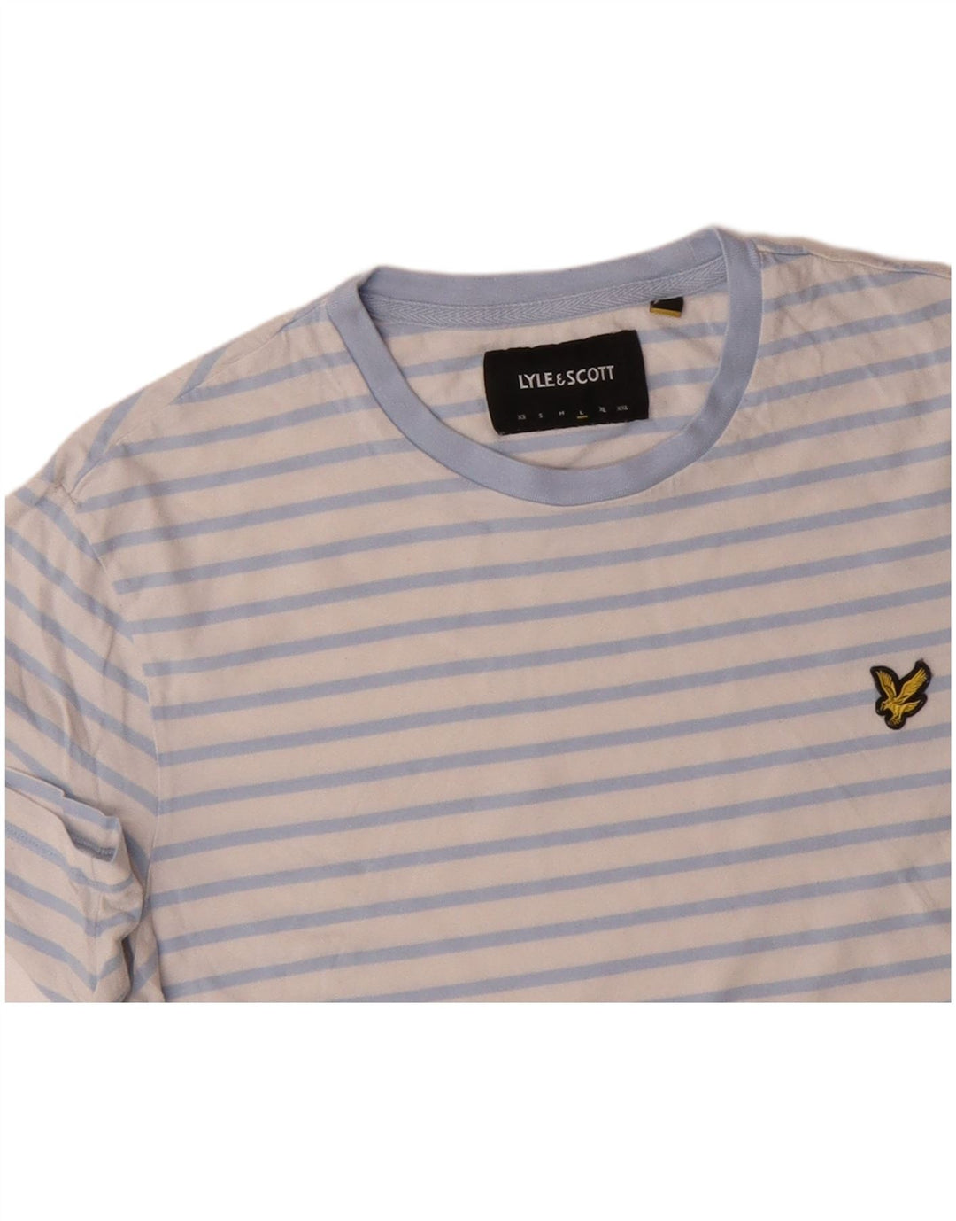 LYLE & SCOTT T-shirt da donna Top grande in cotone a righe bianche