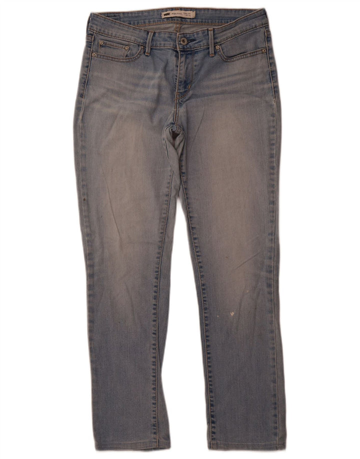 LEVI'S Jeans slim da donna con leggera curva a vita classica W29 L28 Blu