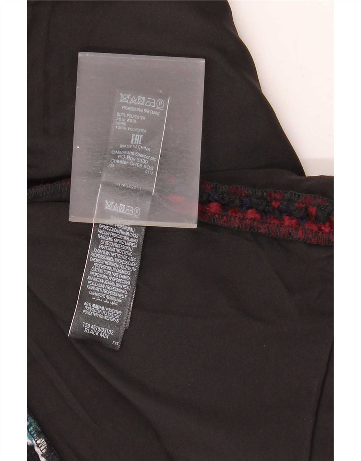 Minigonna da donna Marks & Spencer UK 16 grande W34 a quadri multicolore