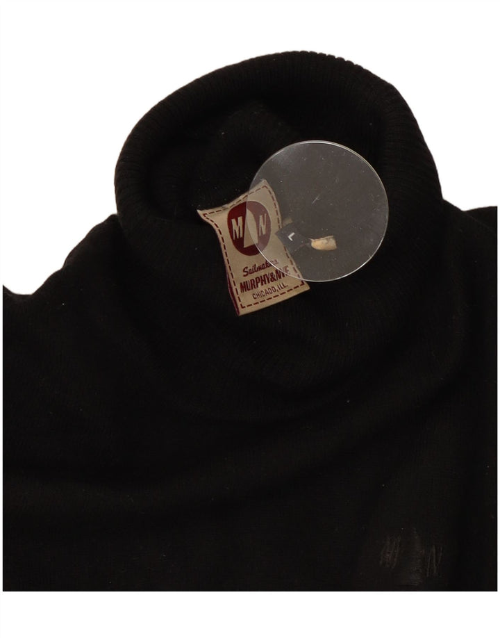 Maglione maglione a collo alto da donna Murphy & Nye UK 14 grande nero