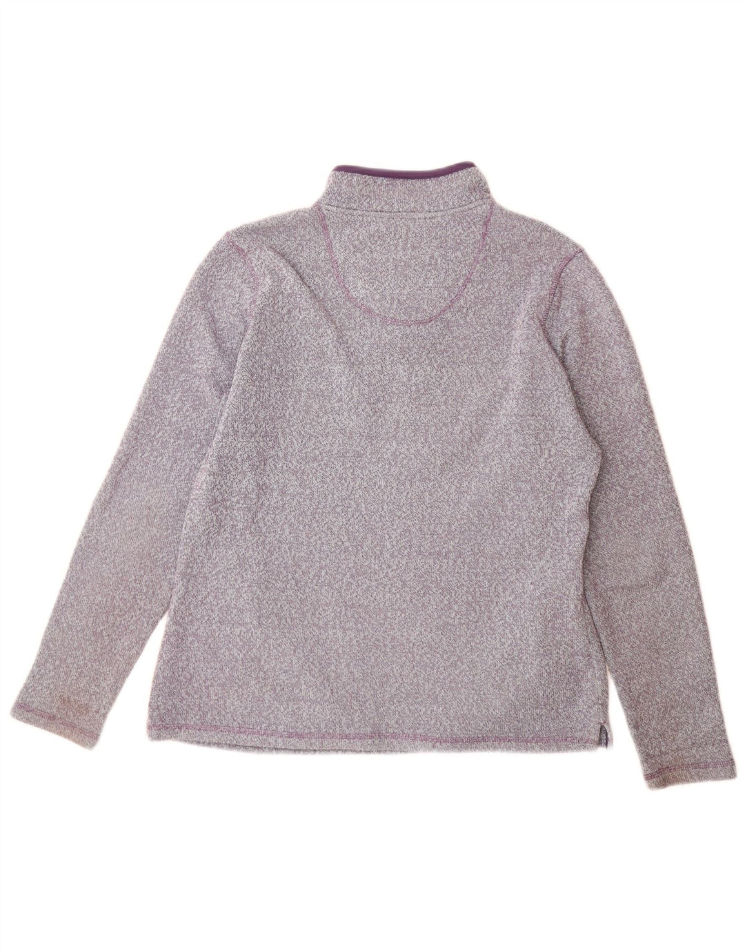 Maglione da donna con collo con zip Weird Fish UK 14 Grande poliestere viola