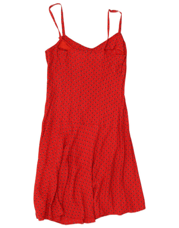 Abito sottoveste da donna Marella UK 12 Viscosa floreale rossa media