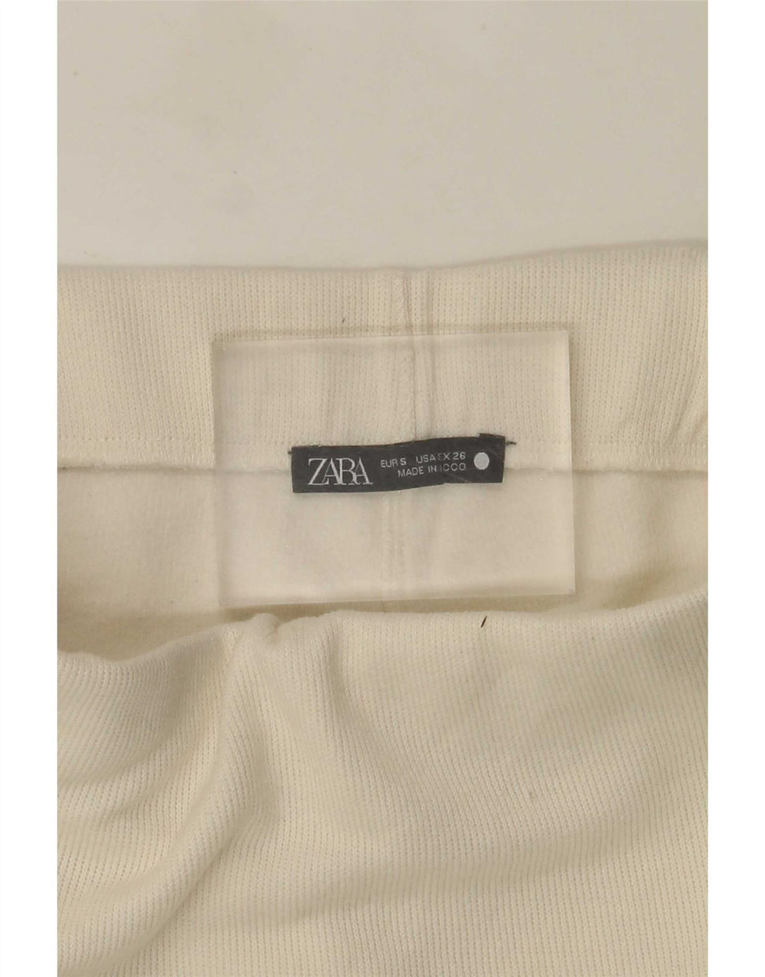 Gonna midi da donna Zara piccola W26 bianco sporco