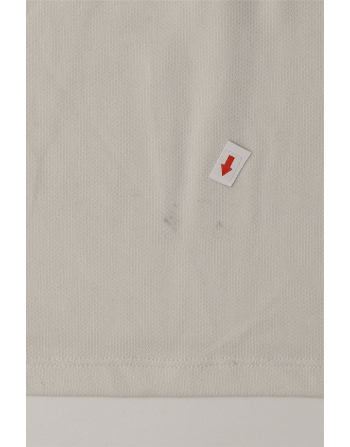 T-shirt grafica Nike Dri Fit da uomo, piccola, in poliestere bianco
