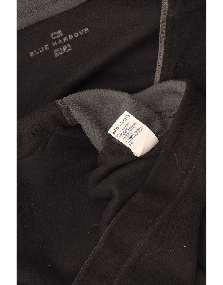 Giacca in pile Marks & Spencer da uomo blu Harbour UK 38 medio nero