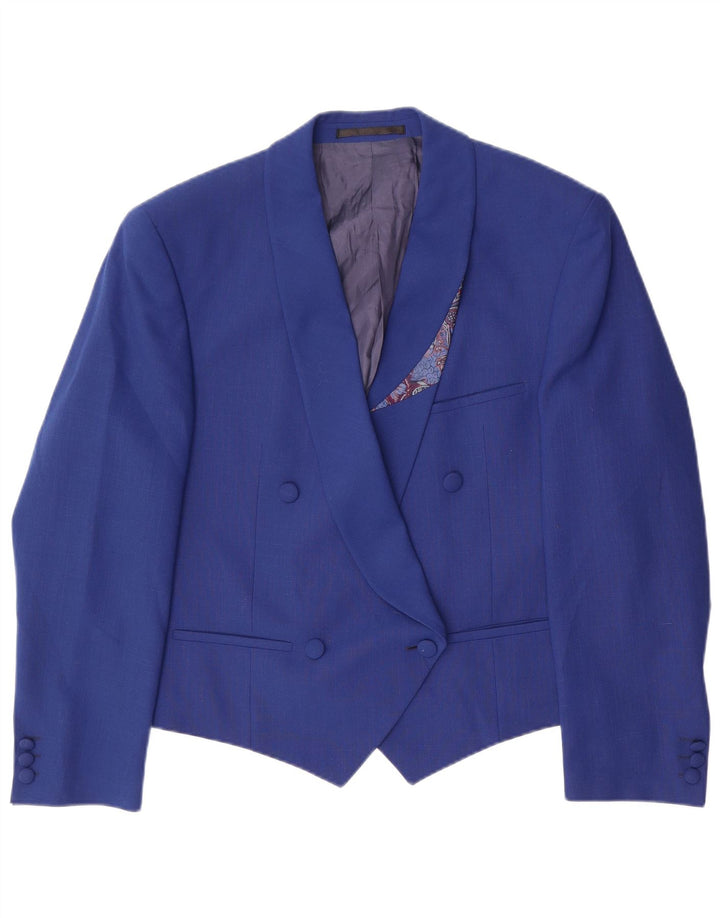 ERIC LASALLE Giacca blazer doppiopetto da donna IT 48 XL Blu