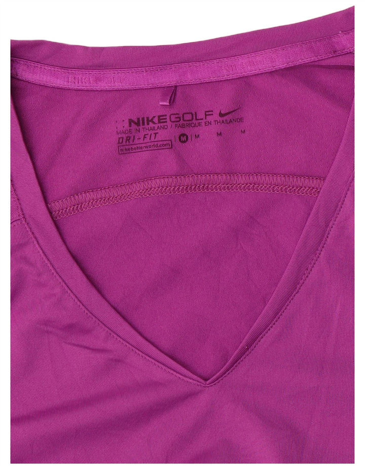 T-shirt NIKE Dri Fit da donna Top UK 12 rosa medio