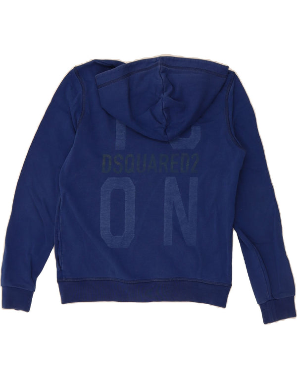 DSQUARED2 Boys Zip Hoodie Sweater 13-14 Years Navy Blue