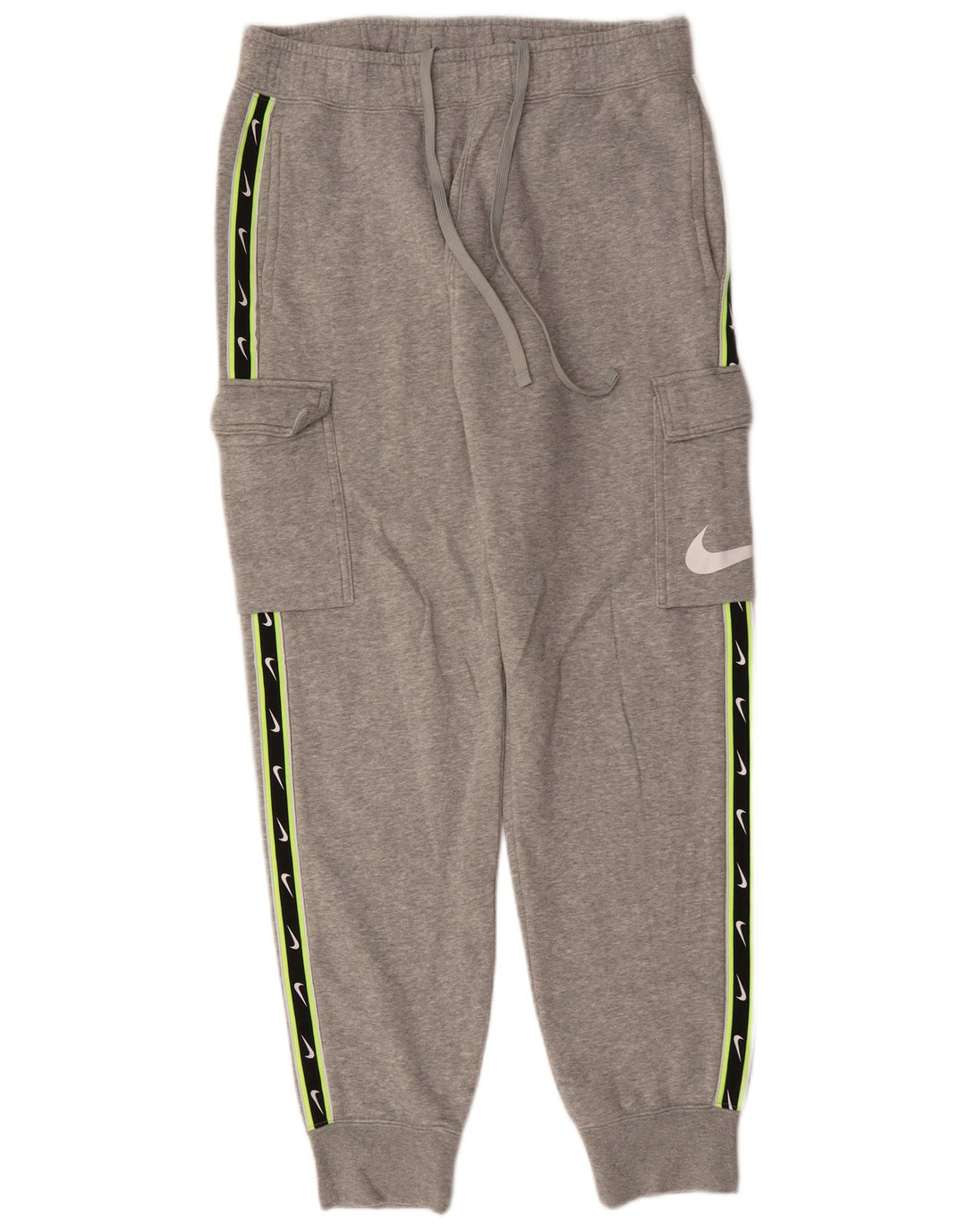 Pantaloni da tuta cargo con grafica NIKE da uomo in cotone color block grigio medio