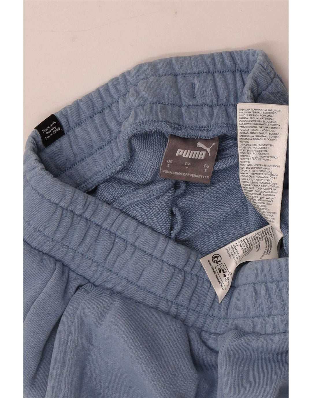 Pantaloncini sportivi da uomo Puma piccoli in cotone blu