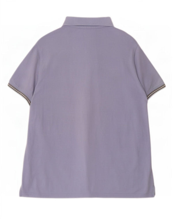Polo da uomo vestibilità casual Massimo Dutti XL in cotone blu