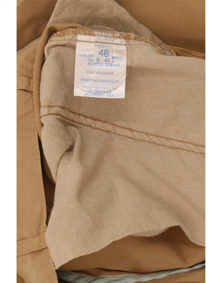 Pantaloni Chino Dritti Da Uomo Sergio Tacchini IT 48 Medio W32 L29 Beige