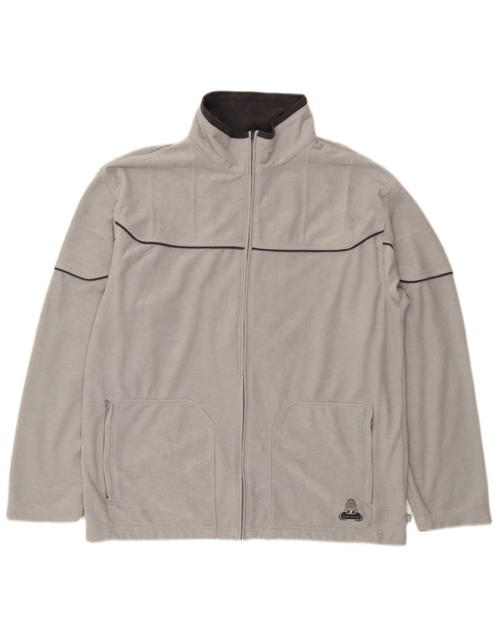 Giacca da tuta da uomo Lotto UK 42/44 XL Poliestere grigio