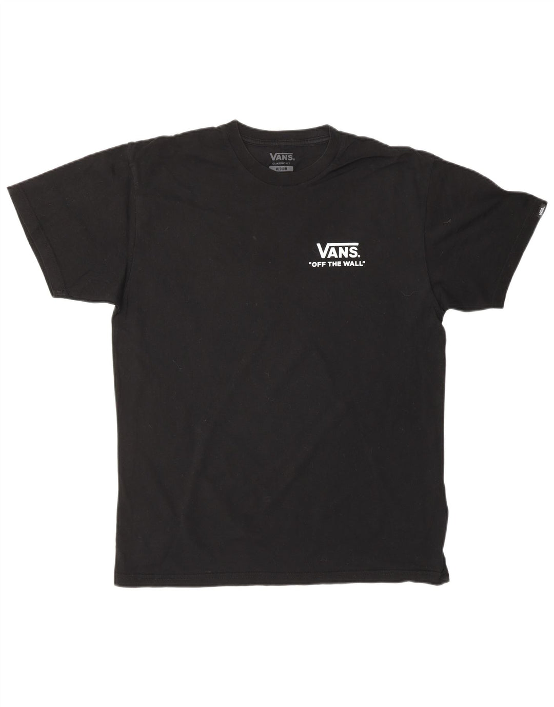 T-shirt grafica da uomo con vestibilità classica VANS, cotone medio nero