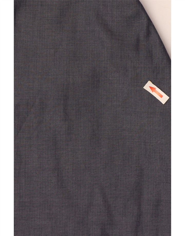 Camicia da uomo Calvin Klein Jeans taglia 15 1/2 media blu navy a spina di pesce