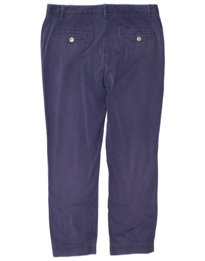 Pantaloni chino da donna MARKS & SPENCER UK 12 medi W30 L26 Blu navy