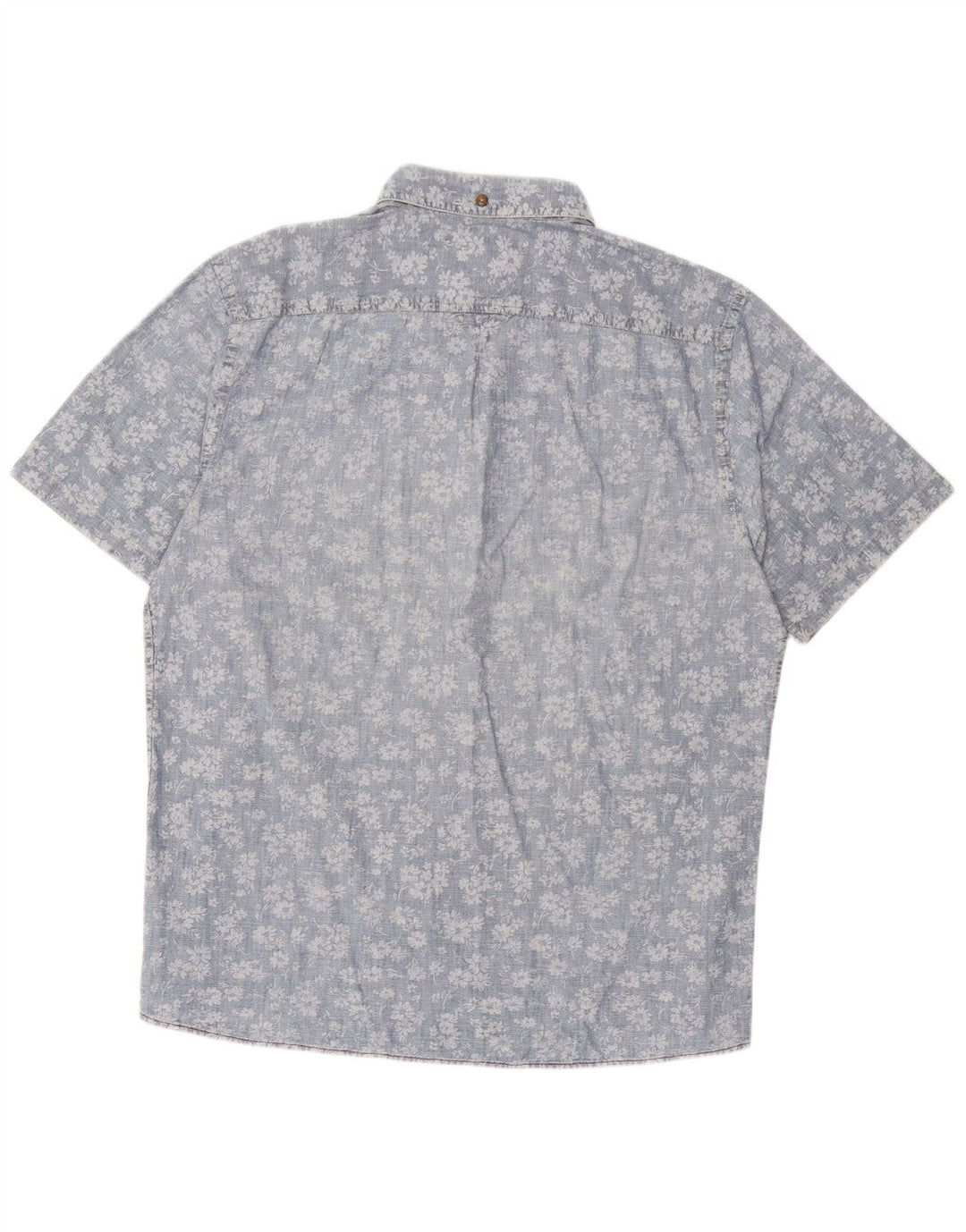 Camicia pullover slim fit a maniche corte da uomo Marlboro Classics 2XL Blu floreale