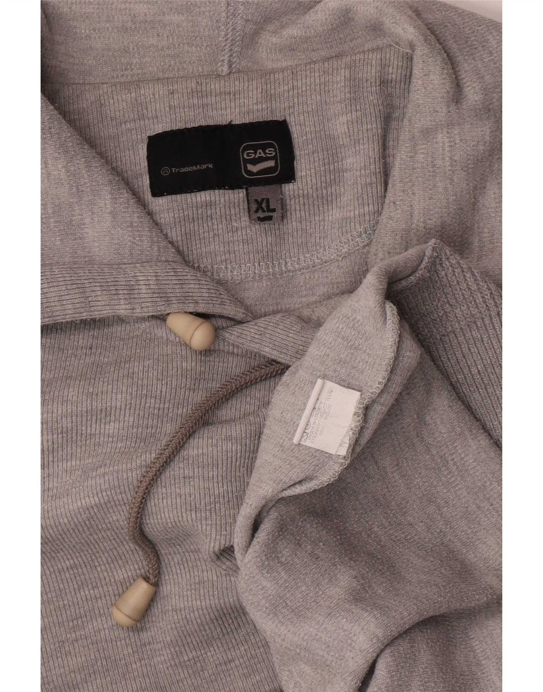 Felpa con cappuccio da uomo Gas XL in cotone grigio