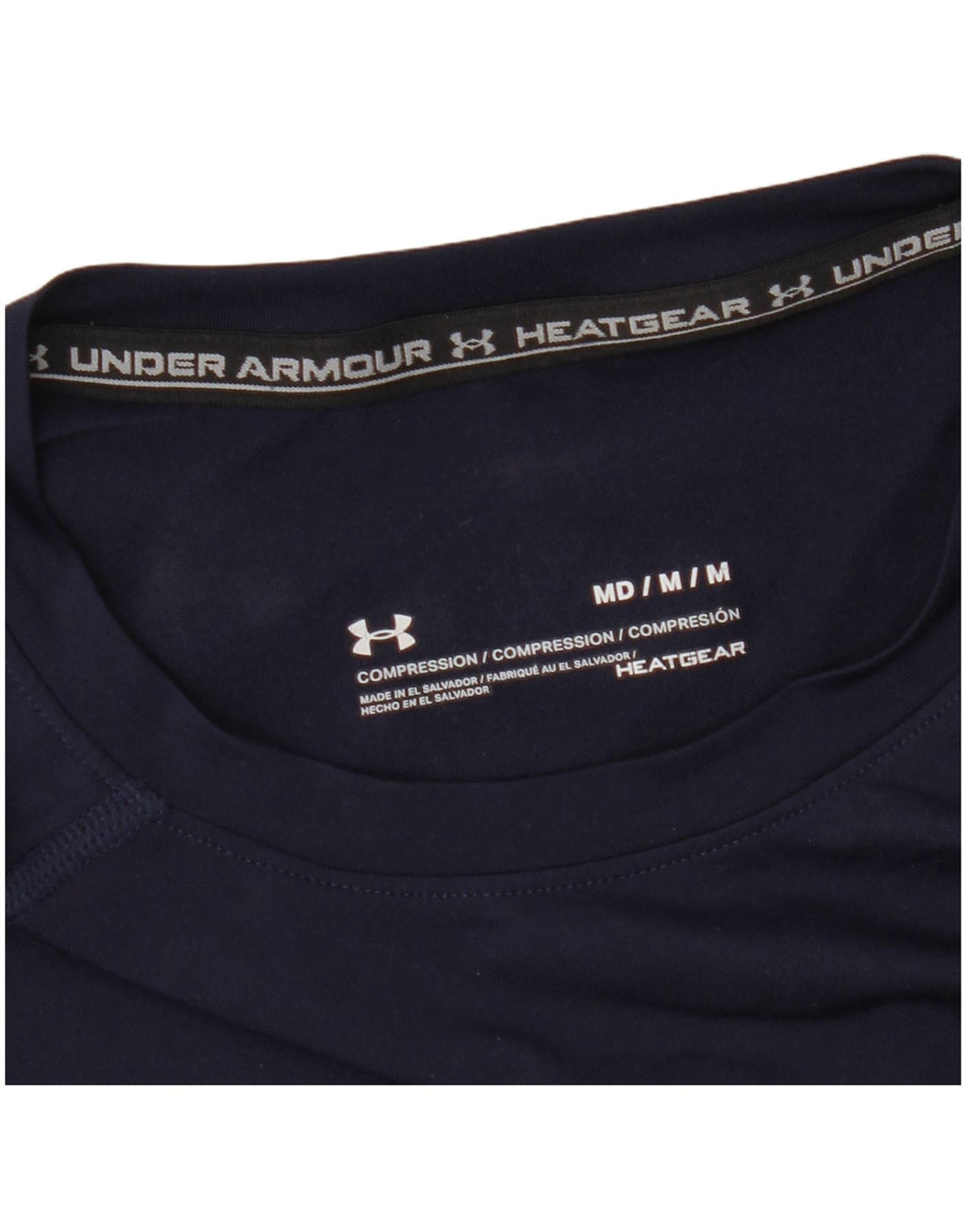 Maglietta Under Armour da uomo Heat Gear Top medio blu navy sintetico