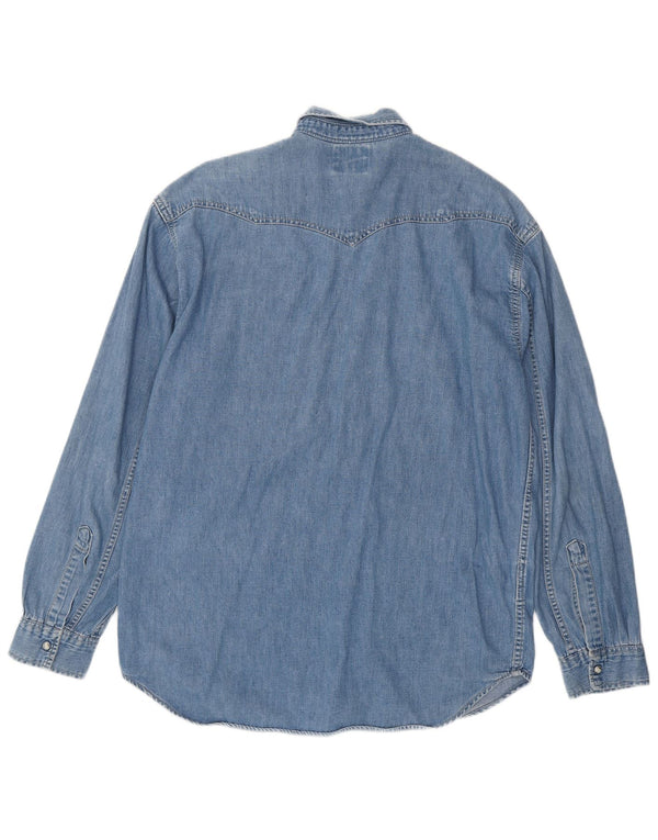 Camicia di jeans da uomo Levi's Large in cotone blu