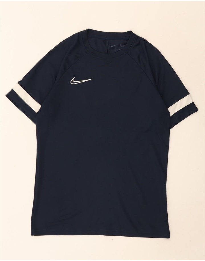 T-shirt Nike Dri Fit da uomo, color block medio, blu navy