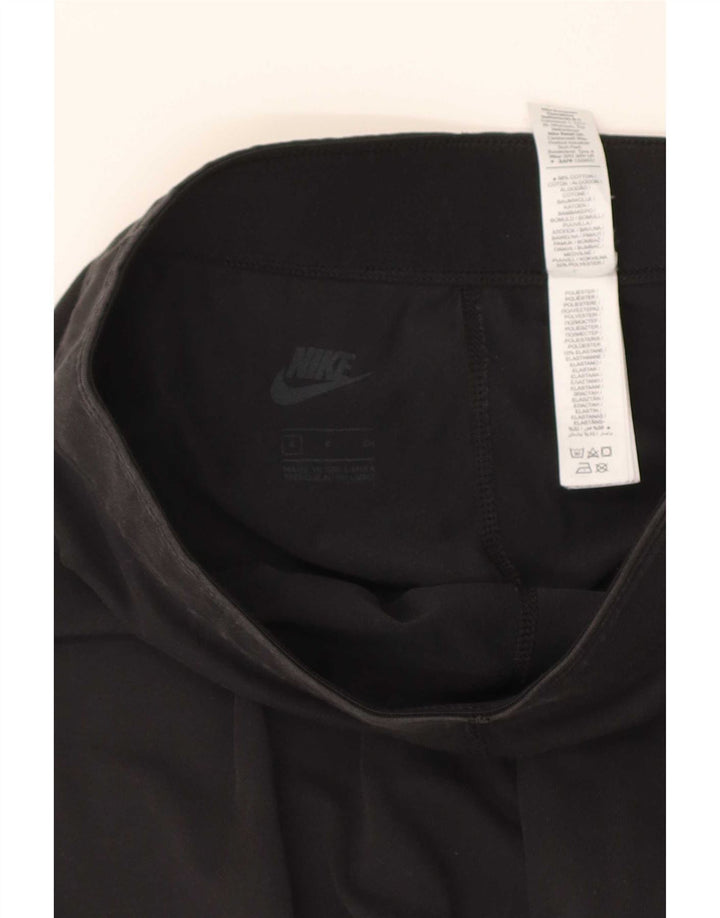 Leggings grafici da donna Nike UK 8 piccoli in cotone nero