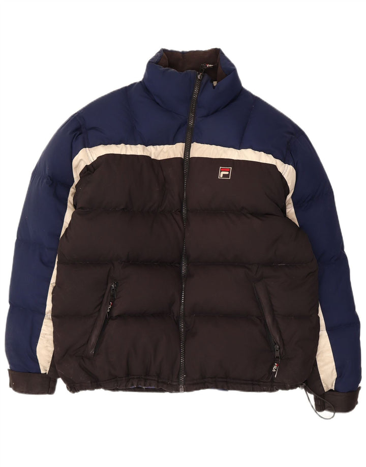 Giacca imbottita da uomo Fila UK 36 Small Poliestere color block nero