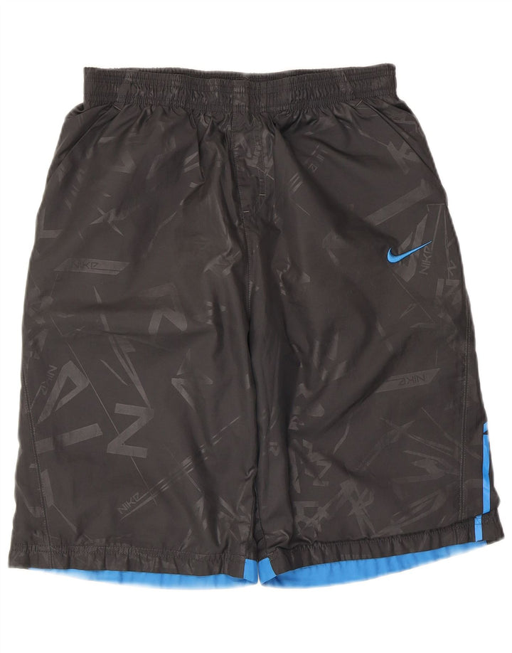 Pantaloncini sportivi Nike da ragazzo con grafica 13-14 anni XL grigio poliestere