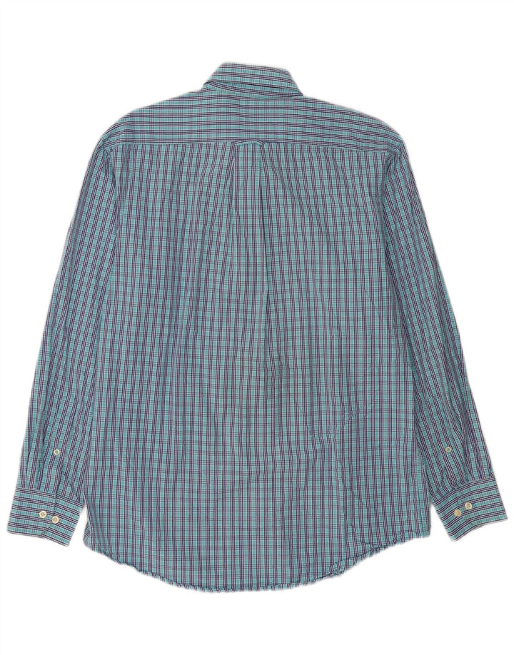 Camicia da uomo IZOD a quadri blu medio