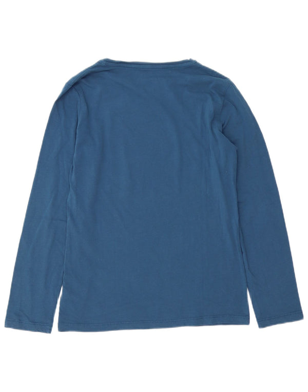 Napapijri Boys Graphic Top Long Sleeve 13-14 Years Navy Blue Cotton