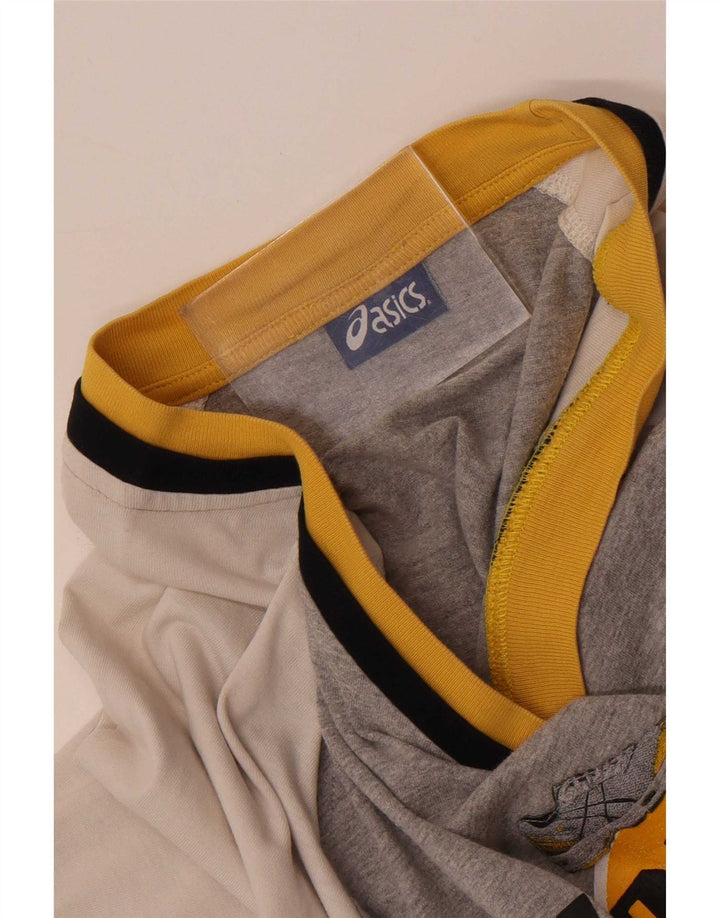 T-shirt grafica da uomo Asics Top Large grigio color block