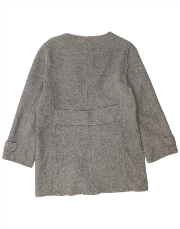 Cappotto doppiopetto da donna Zara UK 12 Lana grigio medio