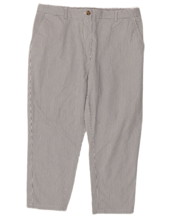 Pantaloni corti slim da donna Marks & Spencer UK 18 XL W34 L24 a righe bianche