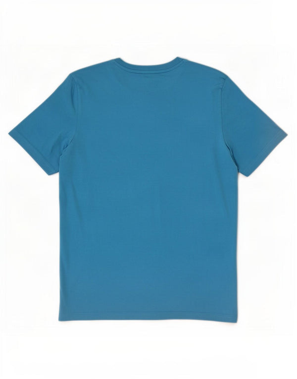 Puma Mens Graphic T-Shirt Top Medium Blue Cotton