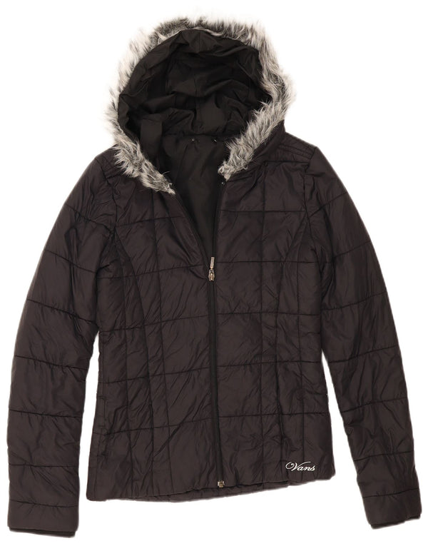Giacca imbottita con cappuccio da donna Vans UK 10 Small Nera