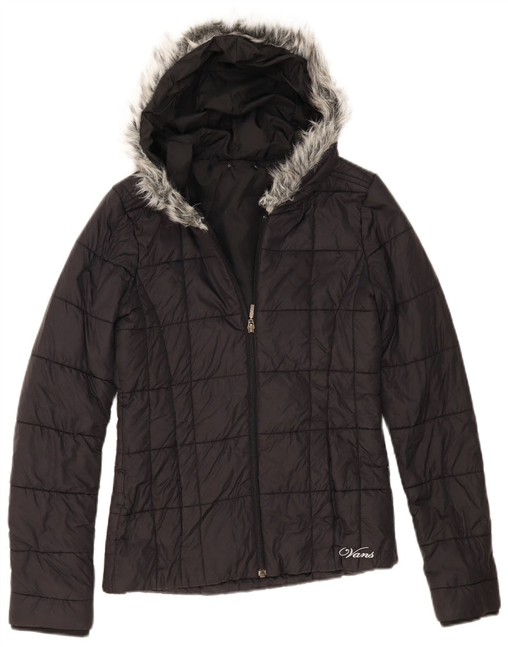 Giacca imbottita con cappuccio da donna Vans UK 10 Small Nera